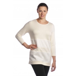 D3901 - dámská  tunika s aplikací