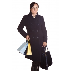 TP 11 - dámský kabát dvouřadý