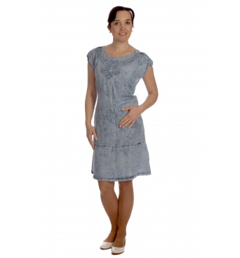 Rozeta -  lehké bavlněné šaty s výšivkou