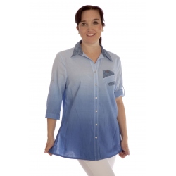 Drum 2- dámská košile modré odstíny