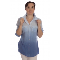 Drum 4 - dámská košile modré odstíny