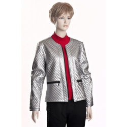 D3515 - Kabátek stříbrný