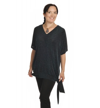 Lurex -  dámská společenská halenka