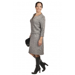 NM 161-4 - dámské šaty grafitová melanž