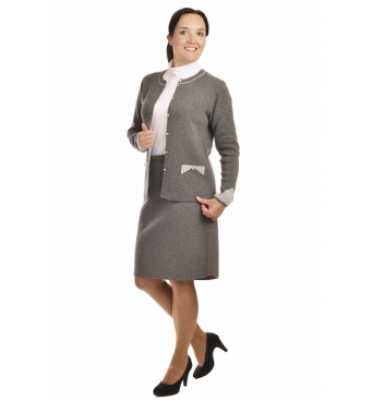 AL1981+387 - dámský elegantní úpletový kostým