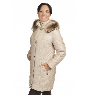 Jagoda - dámská béžová zimní bunda