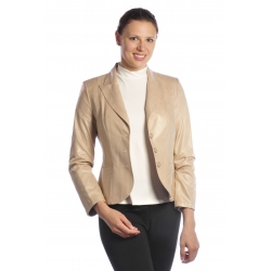 ST369 - dámské  sako satén s klopou