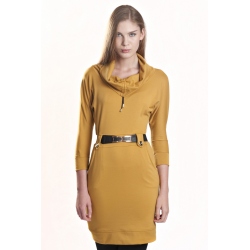 K3224 - Dámské šaty GOLF  žluté