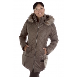 Pikowka - dámská delší bunda s kožíškem