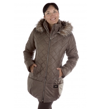 Pikowka - dámská delší bunda s kožíškem