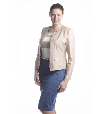 ST400 - dámské sako satén chanel