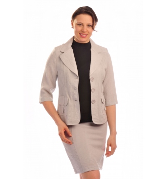 BE003 - Safari -  dámské lněné sako  