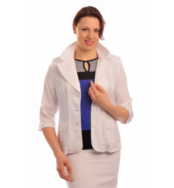 BE003 - Safari -  dámské lněné sako  