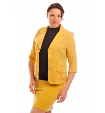 BE003 - Safari -  dámské lněné sako  