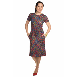 K020-099S - dámské šaty drobné kvítky