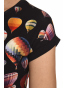 K020-136T - dámské tričko balony černé