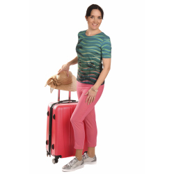 K020-135 - dámské tričko zelené palmy