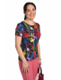 K020-103 - dámské tričko barevné květy