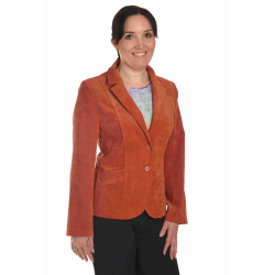 ST120 - dámské manšestrové sako pomerančové