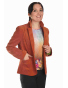 ST120 - dámské manšestrové sako pomerančové