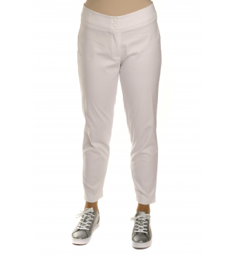 Mariola - dámské klasické kalhoty bílé