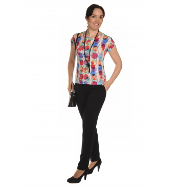 K020-147T - dámské tričko barevné koule