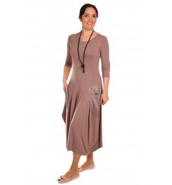 Teresa - dámské dlouhé šaty s aplikací