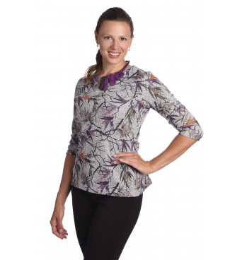 K020-878 - dámská halenka podzimní listí