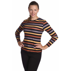 K020-872 - dámská halenka barevné proužky