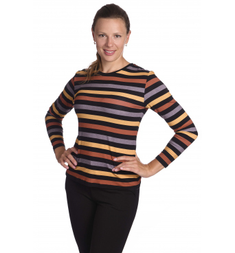 K020-872 - dámská halenka barevné proužky