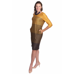 Il Tutto - dámské šaty žluto modré kostičky