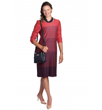 Il Tutto - dámské šaty malinovo modré kostičky