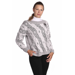 Ala - dámský šedobílý svetr