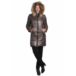 Aya - dámská zimní bunda s pravým kožíškem