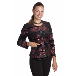 Frida - dámské společenské sako s květy