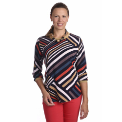 Wagab - dámská halenka barevné pruhy