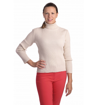 KR025 - dámský rolák světle béžový