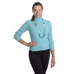 KR025 - dámský jednobarevný rolák modrý