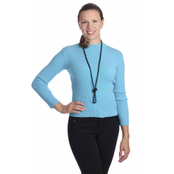 KR025 - dámský jednobarevný stoják modrý