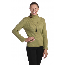 KR025 - dámský jednobarevný rolák zelený