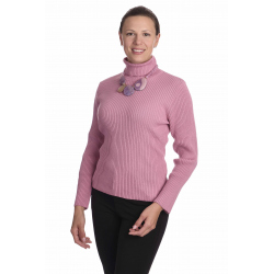 KR025 - dámský jednobarevný rolák růžový