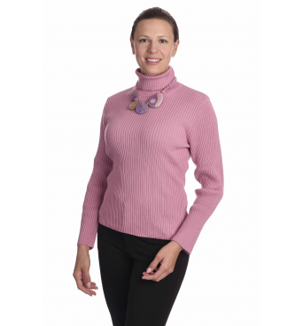 KR025 - dámský jednobarevný rolák růžový