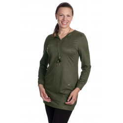 Fart - dámská dlouhá tmavozelená tunika