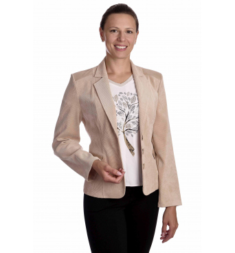 ST00379 - dámské sako manšestr béžové