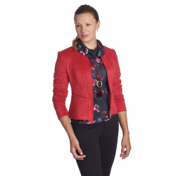 ST452 - dámský semišový kabátek červený