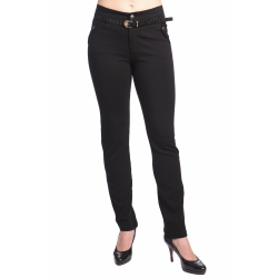 Lafei-Nier  - dámské černé elegantní kalhoty