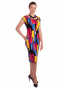 K021-326S - dámské šaty barevné obdélníky
