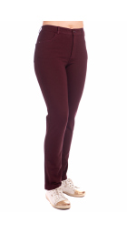 Lafei-Nier  - dámské bordové elegantní kalhoty