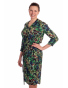 AS210-413 - dámské šaty zelené listy