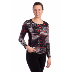 KA20065 - dámské tričko červenobílé kroužky